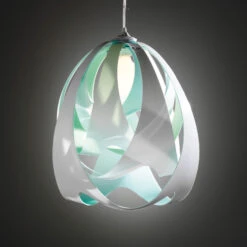 Slamp Goccia Di Luce Pendelleuchte, Blau-grün