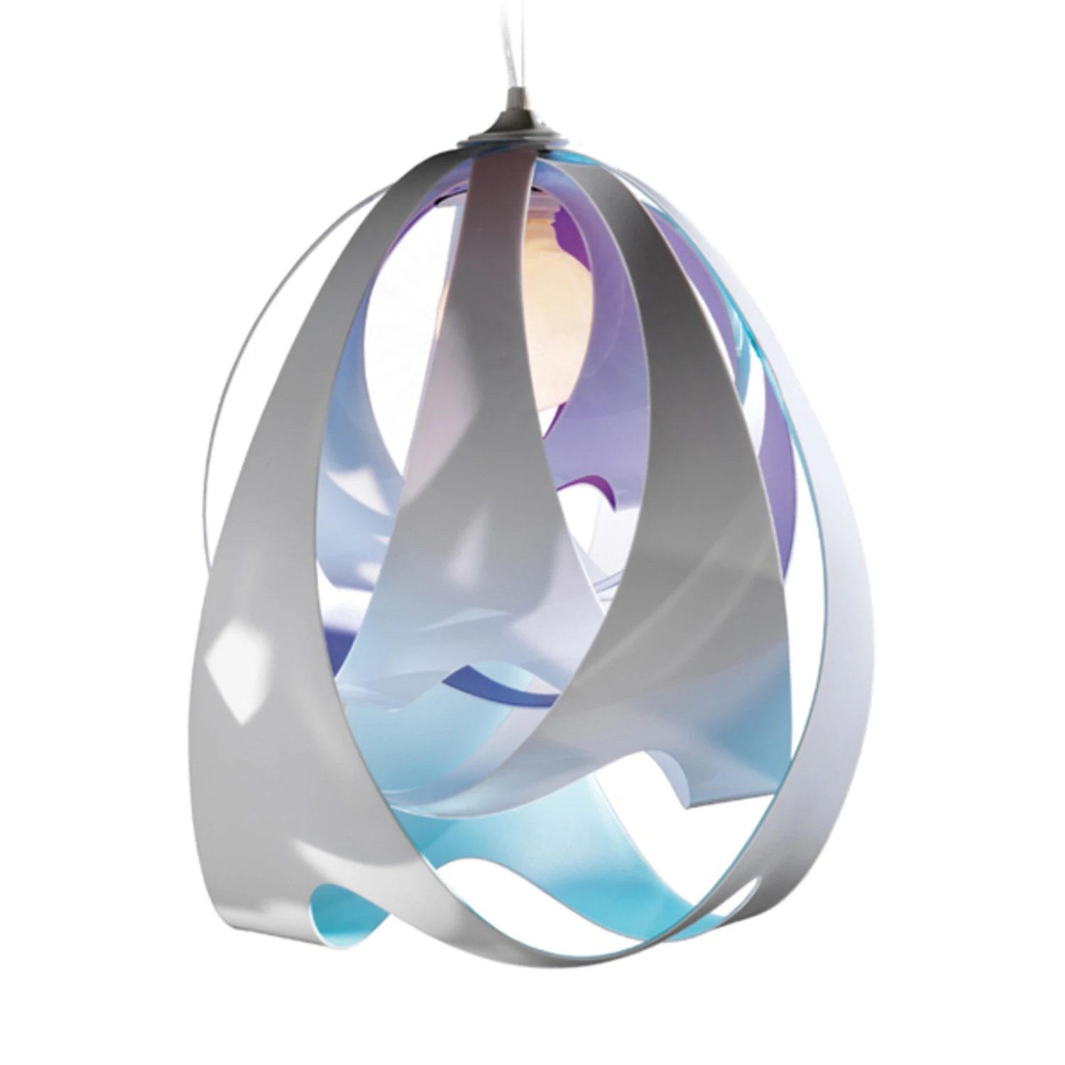 Slamp Goccia di Luce Pendelleuchte, blau-violett Slamp Goccia Di Luce Pendelleuchte, Blau-violett -Slamp 8503008 1