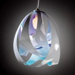 Slamp Goccia Di Luce Pendelleuchte, Blau-violett
