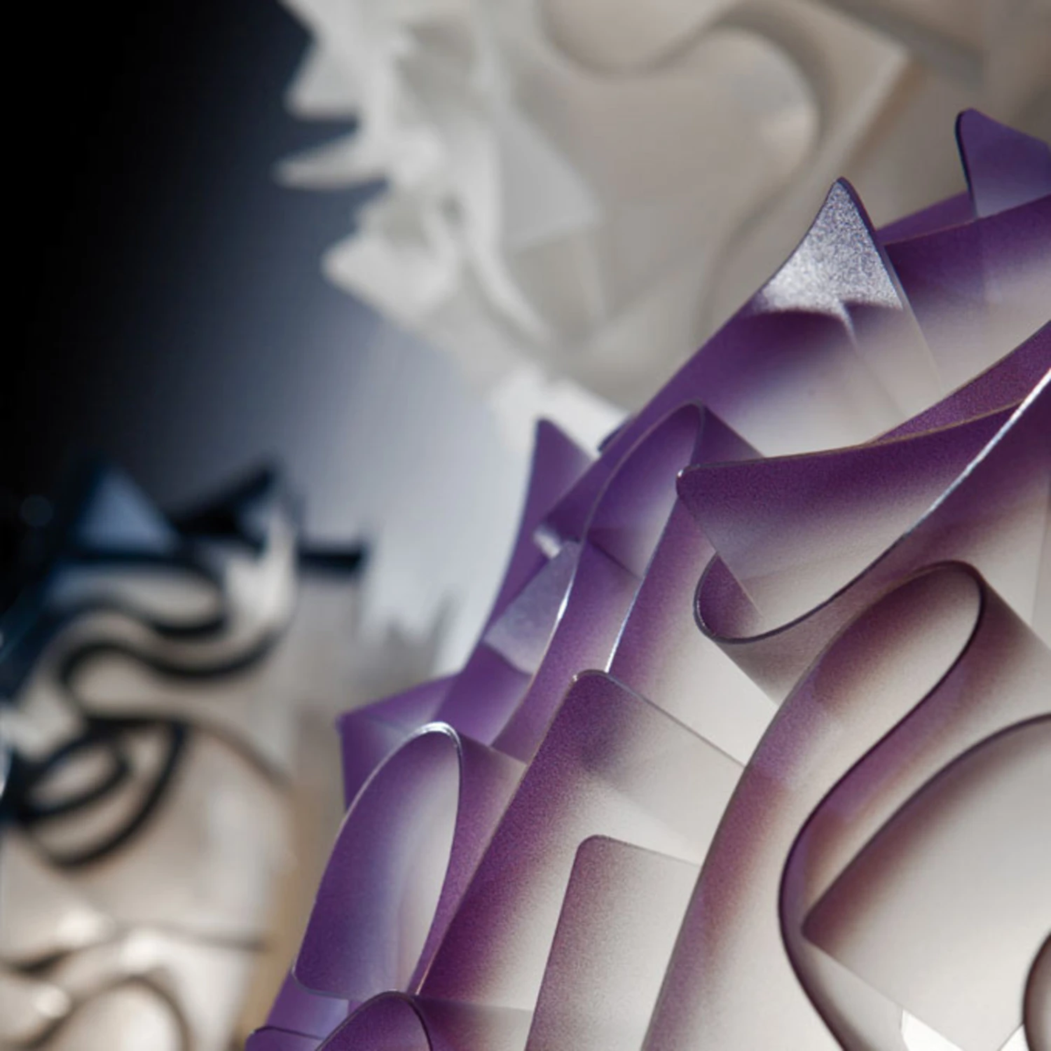 Slamp Veli - Designer-Wandleuchte, Ø 32cm, pflaume Slamp Veli - Designer-Wandleuchte, Ø 32cm, Pflaume -Slamp 8503143 4