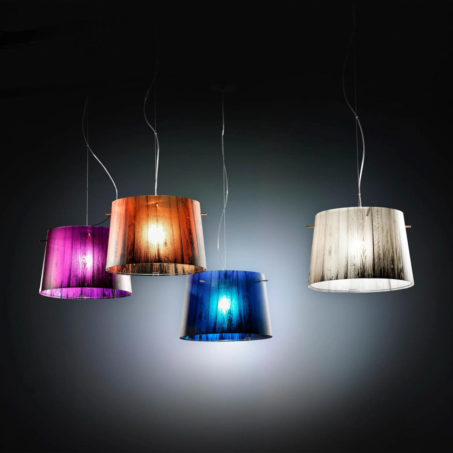 Slamp Woody - Farbverlauf-Hängeleuchte, orange Slamp Woody - Farbverlauf-Hängeleuchte, Orange -Slamp 8503153 4