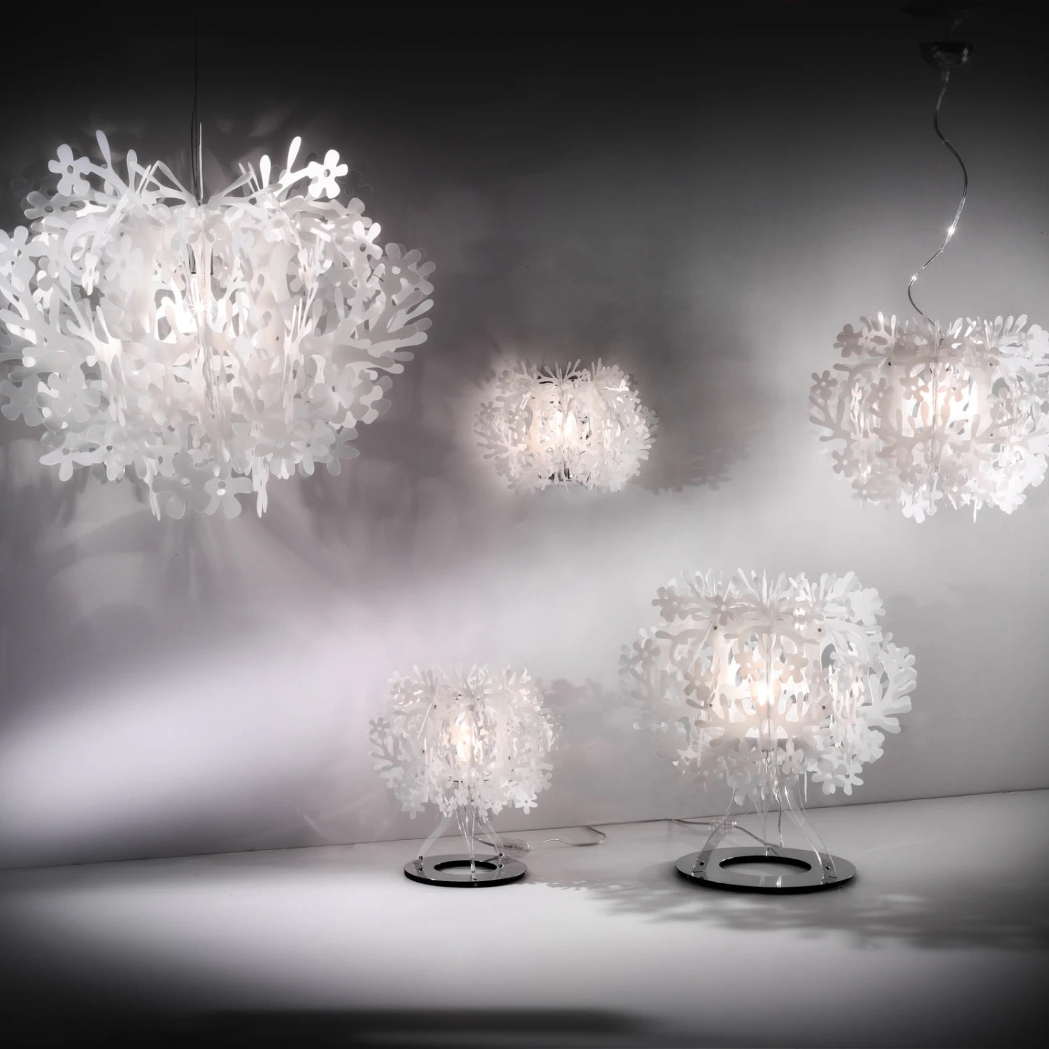 Slamp Fiorella - Designer-Hängeleuchte weiß Slamp Fiorella - Designer-Hängeleuchte Weiß -Slamp 8503191 5