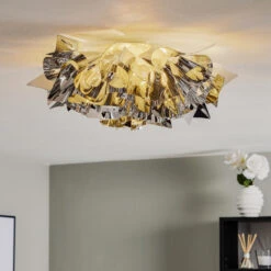 Slamp Veli Medium Design-Deckenlampe Ø 53cm Silber