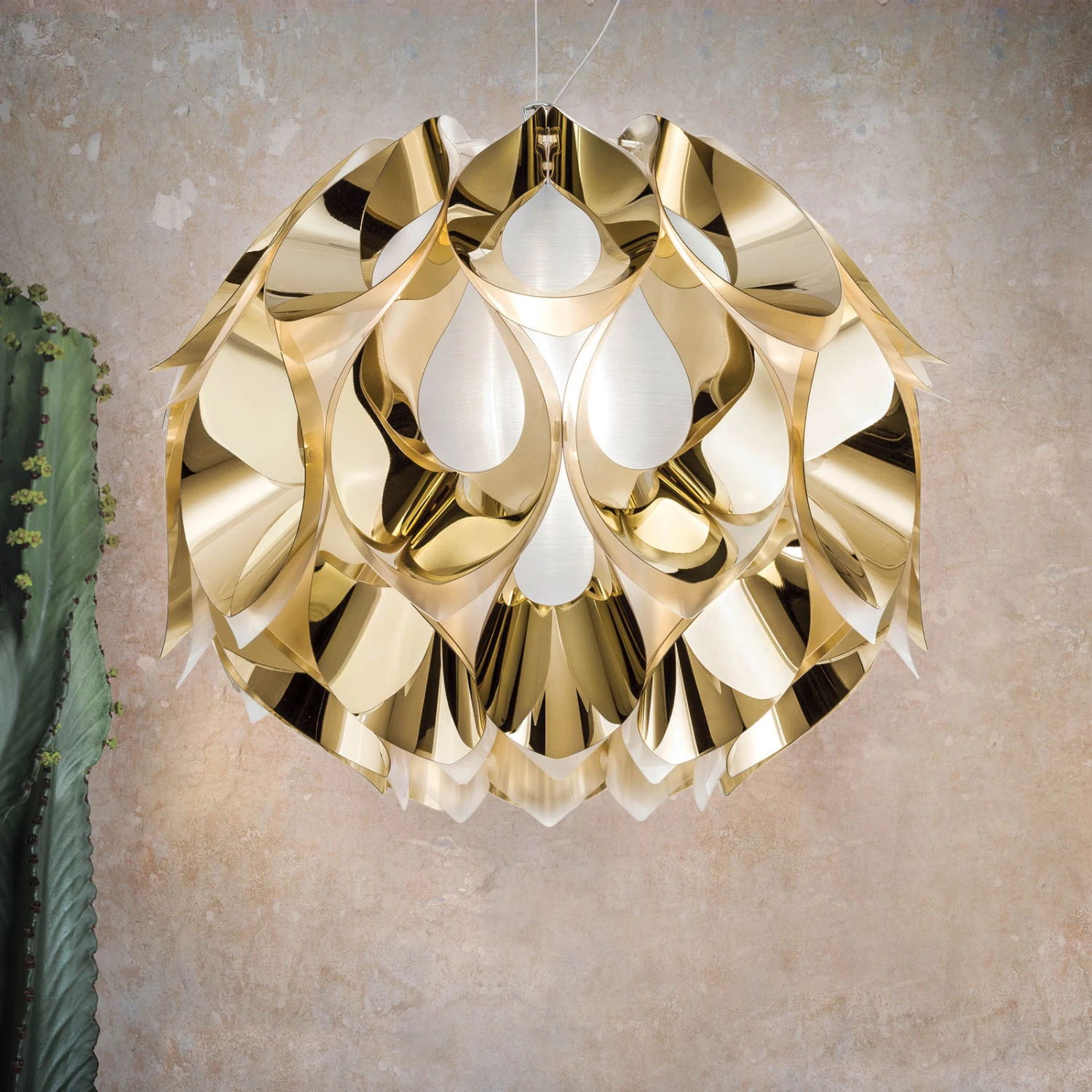 Slamp Flora - Design-Hängeleuchte, gold, 50 cm Slamp Flora - Design-Hängeleuchte, Gold, 50 Cm -Slamp 8503231 1