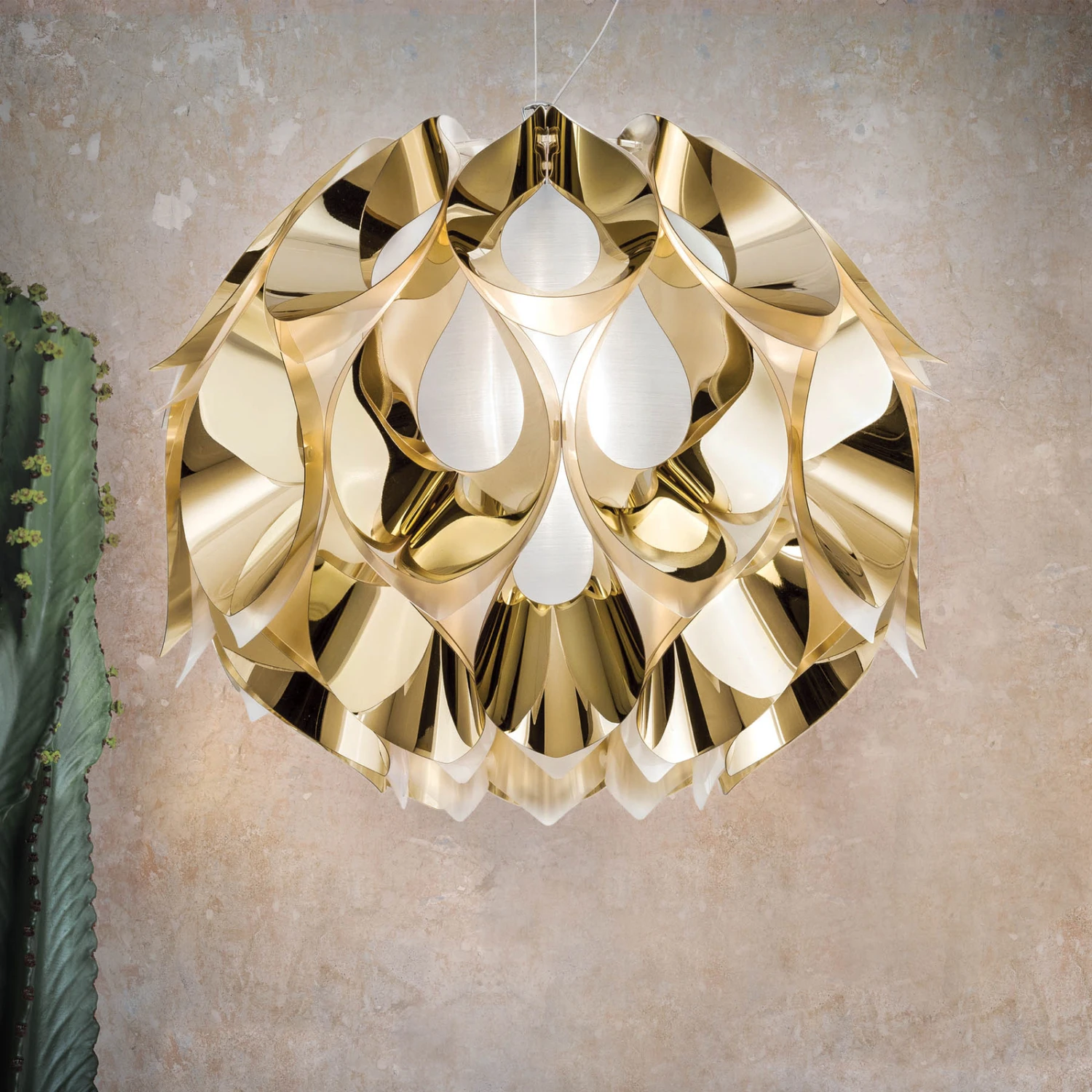 Slamp Flora - Design-Hängeleuchte, gold, 36 cm Slamp Flora - Design-Hängeleuchte, Gold, 36 Cm -Slamp 8503234 1