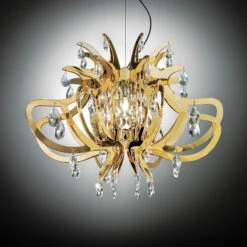 Slamp Lillibet - Goldene Designer-Pendelleuchte