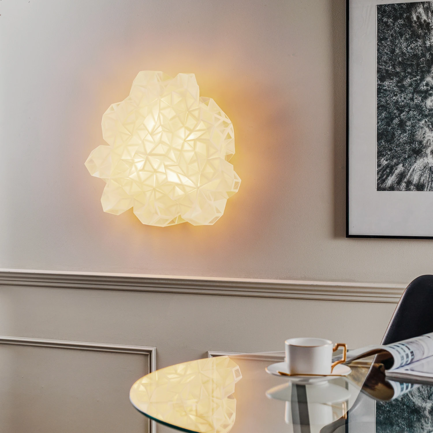 Slamp Drusa -Designer-Wandleuchte, weiß Slamp Drusa -Designer-Wandleuchte, Weiß -Slamp 8503322 1