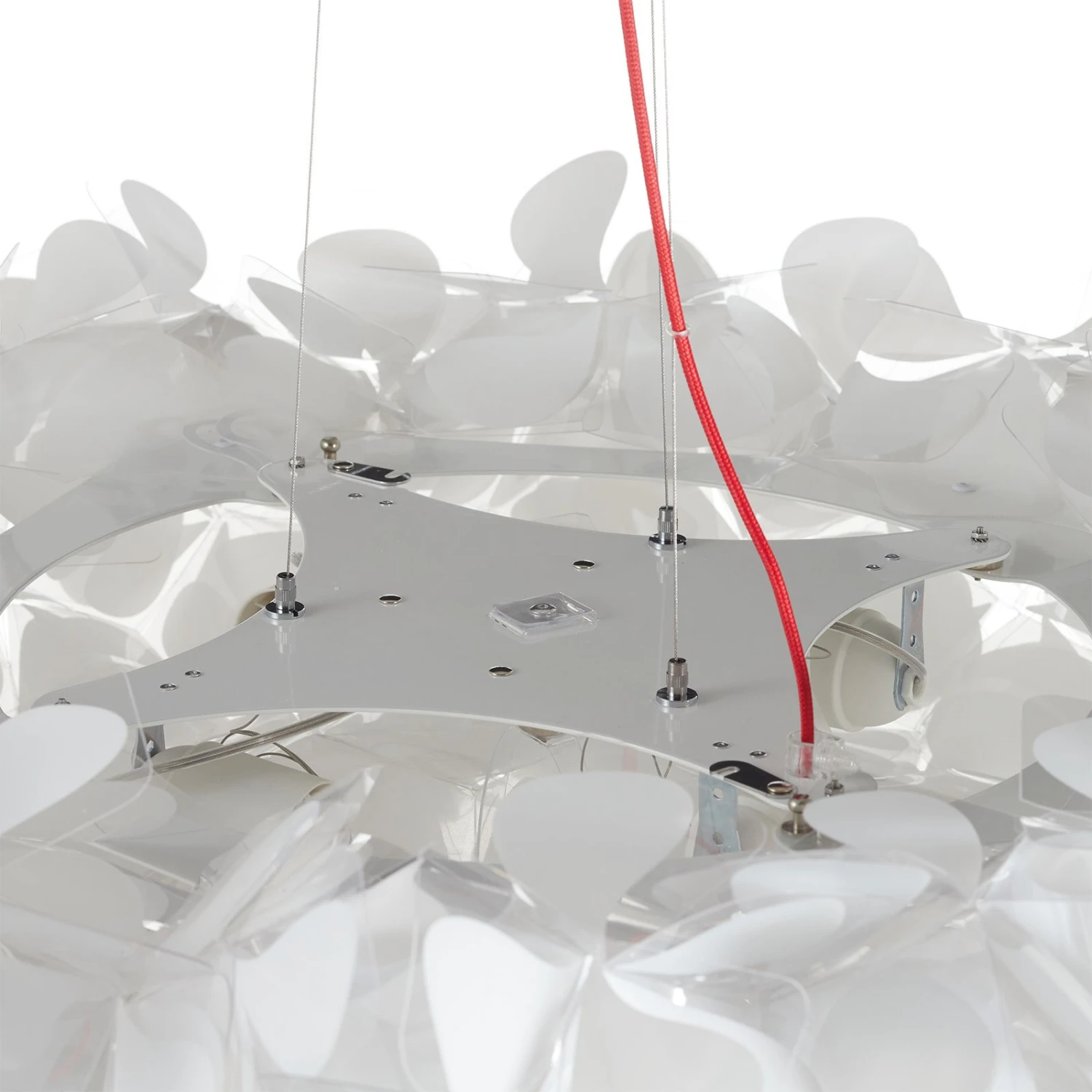 Slamp Clizia Mama Non Mama Pendel Ø78cm weiß/rot Slamp Clizia Mama Non Mama Pendel Ø78cm Weiß/rot -Slamp 8503339 7