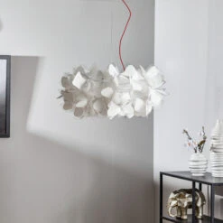 Slamp Clizia Mama Non Mama Pendel Ø53cm Weiß/rot 4 Slamp Clizia Mama Non Mama Pendel Ø53cm Weiß/rot -Slamp 8503340 2