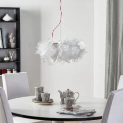 Slamp Clizia Pixel Hängelampe, Kabel Rot, Ø 53 Cm 6 Slamp Clizia Pixel Hängelampe, Kabel Rot, Ø 53 Cm -Slamp 8503346 4