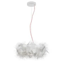 Slamp Clizia Pixel Hängelampe, Kabel Rot, Ø 53 Cm 7 Slamp Clizia Pixel Hängelampe, Kabel Rot, Ø 53 Cm -Slamp 8503346 5