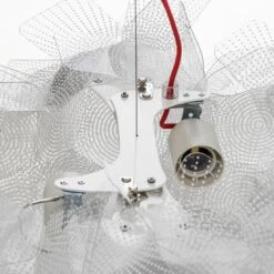 Slamp Clizia Pixel Hängelampe, Kabel Rot, Ø 53 Cm 9 Slamp Clizia Pixel Hängelampe, Kabel Rot, Ø 53 Cm -Slamp 8503346 7