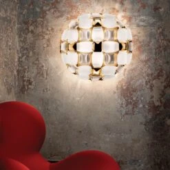 Slamp Mida Wandleuchte, 50 Cm, Weiß-gold 6 Slamp Mida Wandleuchte, 50 Cm, Weiß-gold -Slamp 8503361 4