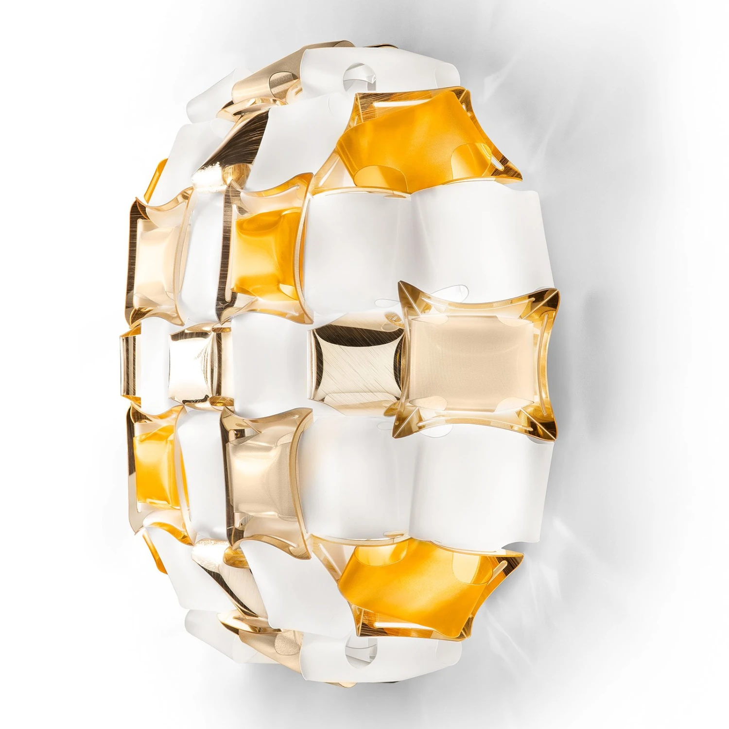 Slamp Mida Wandleuchte, 32x32 cm, amber/weiß Slamp Mida Wandleuchte, 32x32 Cm, Amber/weiß -Slamp 8503375