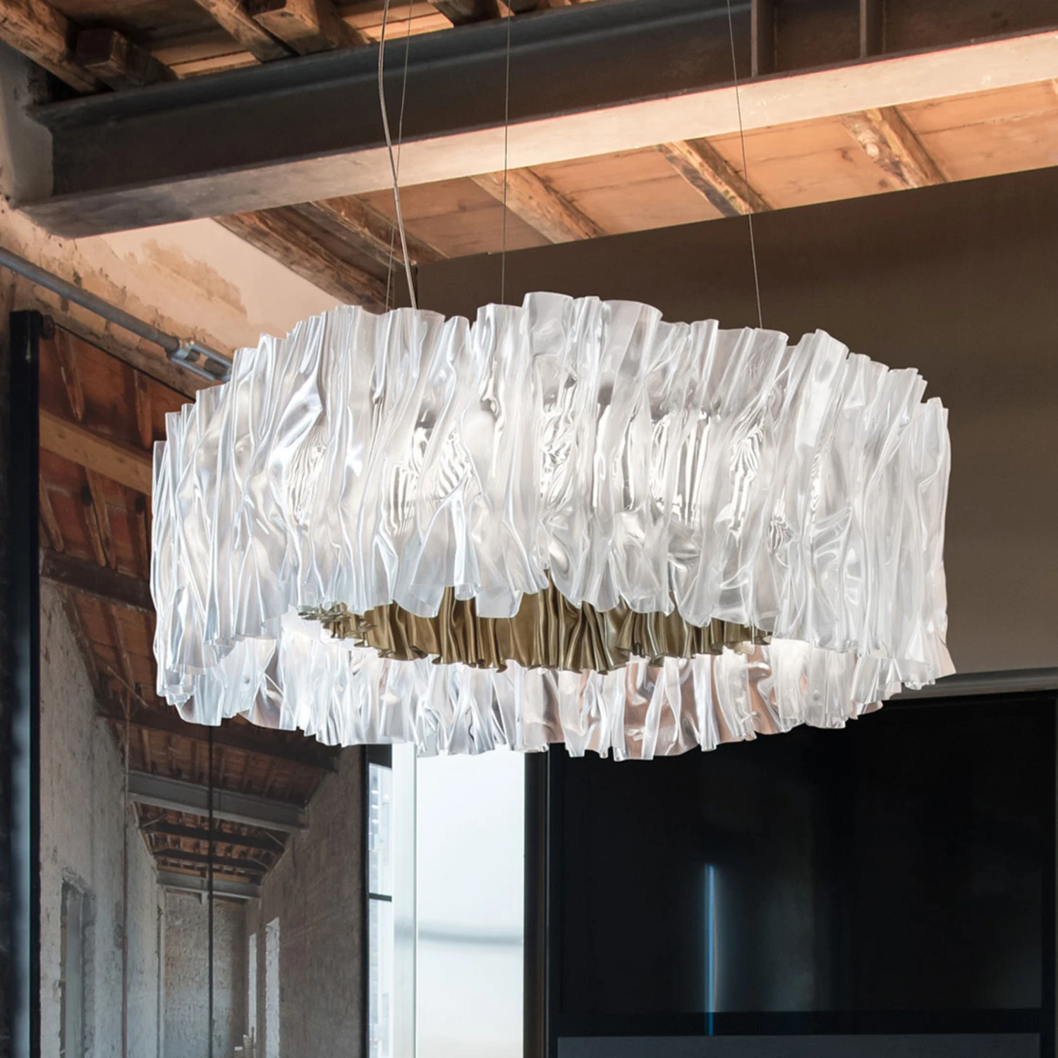 Slamp Accordéon LED-Hängeleuchte gold 3.000 K Slamp Accordéon LED-Hängeleuchte Gold 3.000 K -Slamp 8503377 3