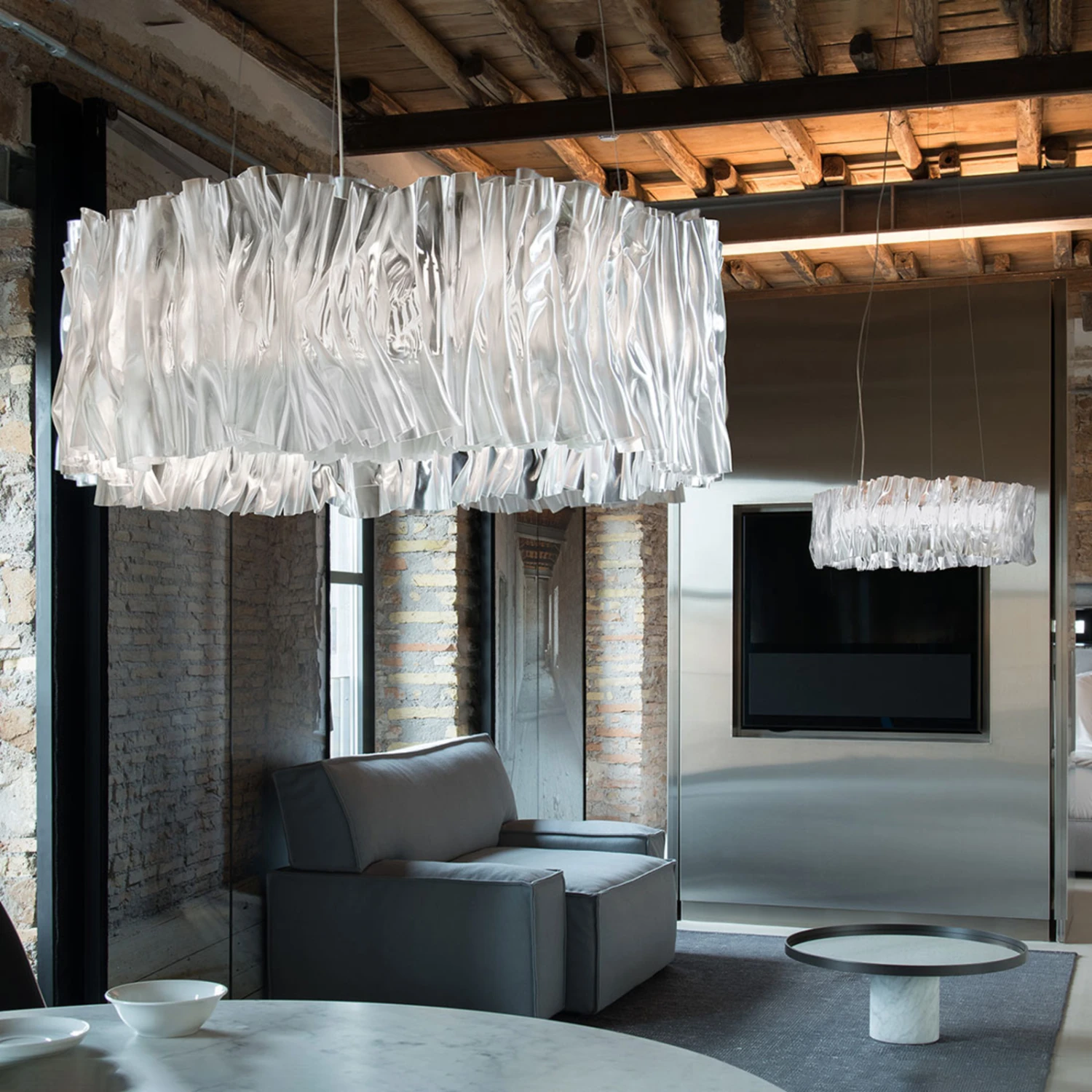 Slamp Accordéon LED-Hängeleuchte silber 2.700 K Slamp Accordéon LED-Hängeleuchte Silber 2.700 K -Slamp 8503378 1