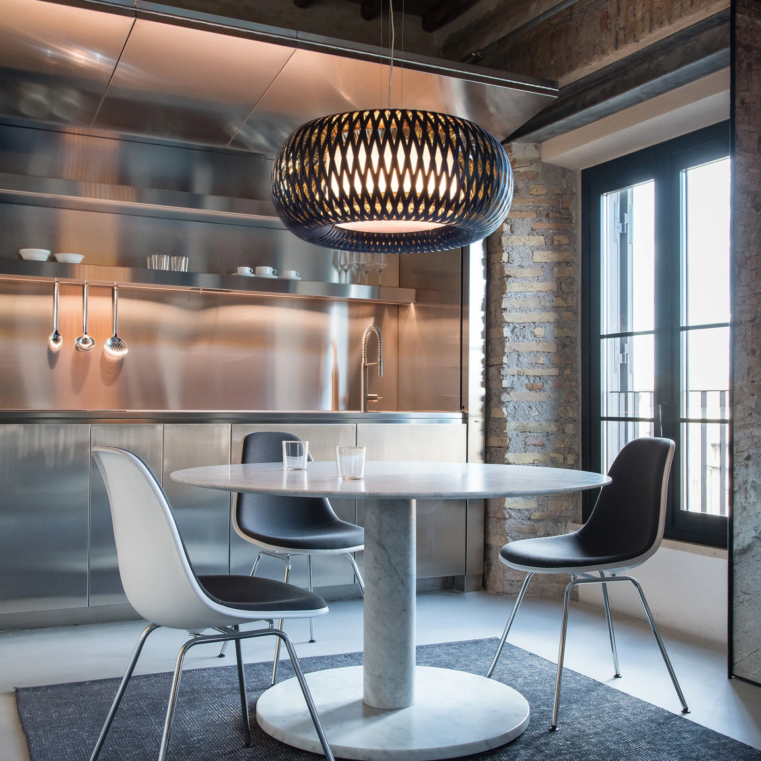 Slamp Kalatos Hängeleuchte, schwarz/gold/weiß Slamp Kalatos Hängeleuchte, Schwarz/gold/weiß -Slamp 8503385 2