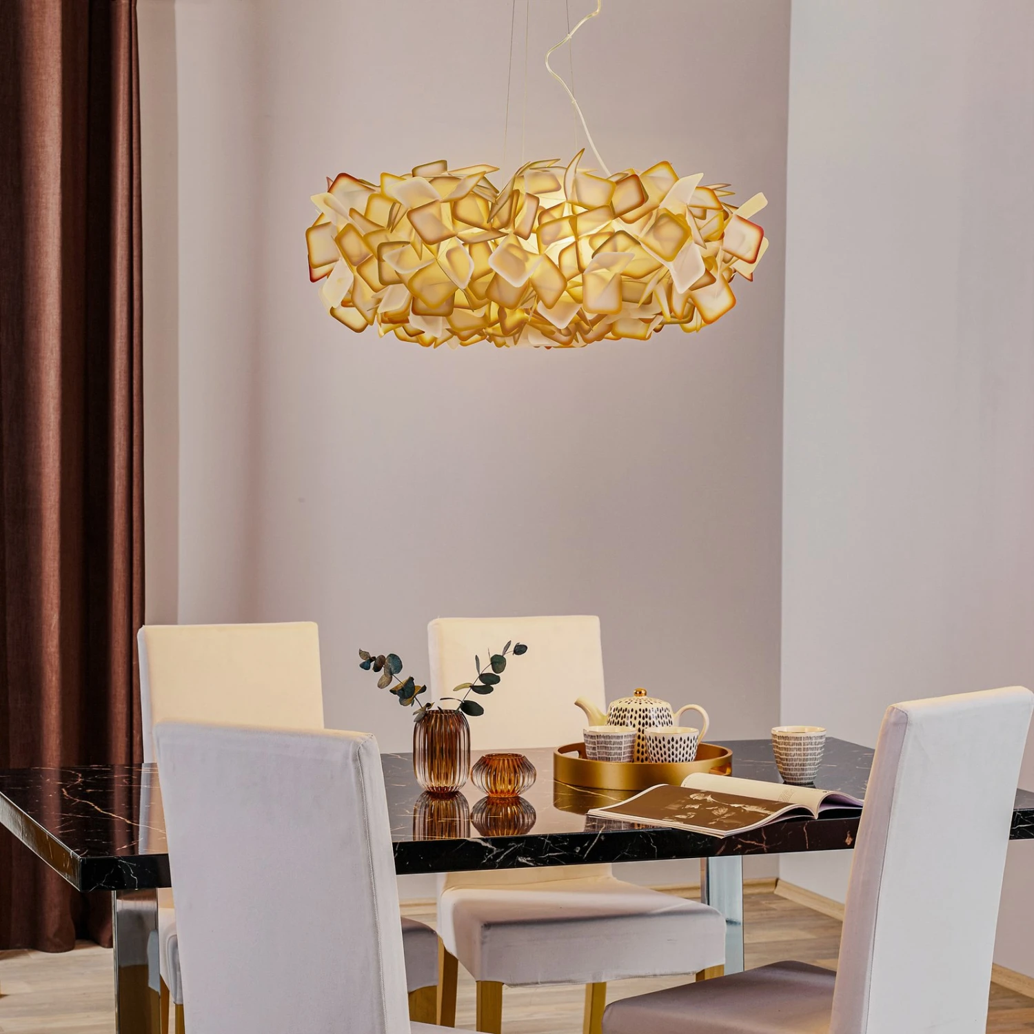 Slamp Clizia Hängeleuchte, Ø 78 cm, orange Slamp Clizia Hängeleuchte, Ø 78 Cm, Orange -Slamp 8503411 1