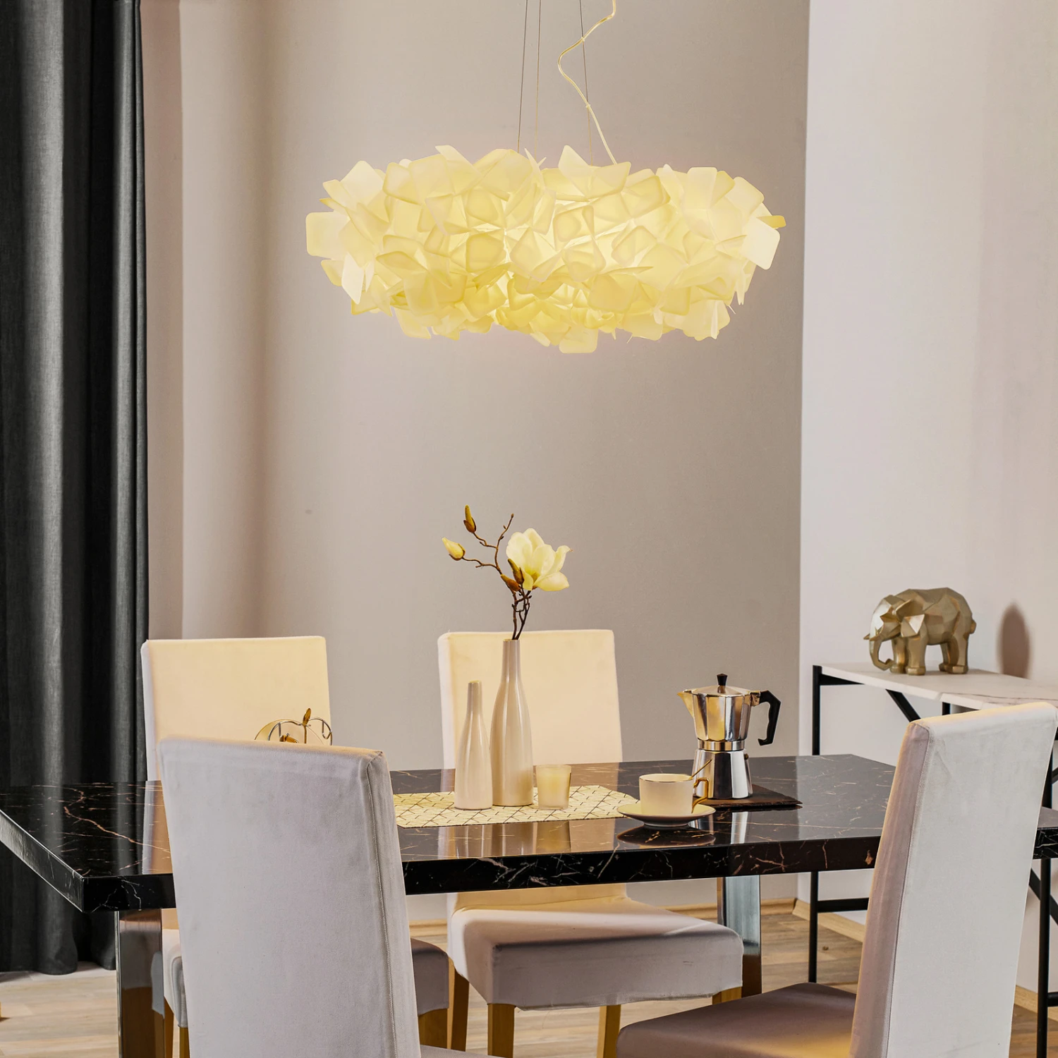 Slamp Clizia Hängeleuchte, Ø 78 cm, weiß Slamp Clizia Hängeleuchte, Ø 78 Cm, Weiß -Slamp 8503415 1