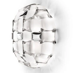 Slamp Mida Wandleuchte, 32x32 Cm, Platin/weiß 3 Slamp Mida Wandleuchte, 32x32 Cm, Platin/weiß -Slamp 8503419 1