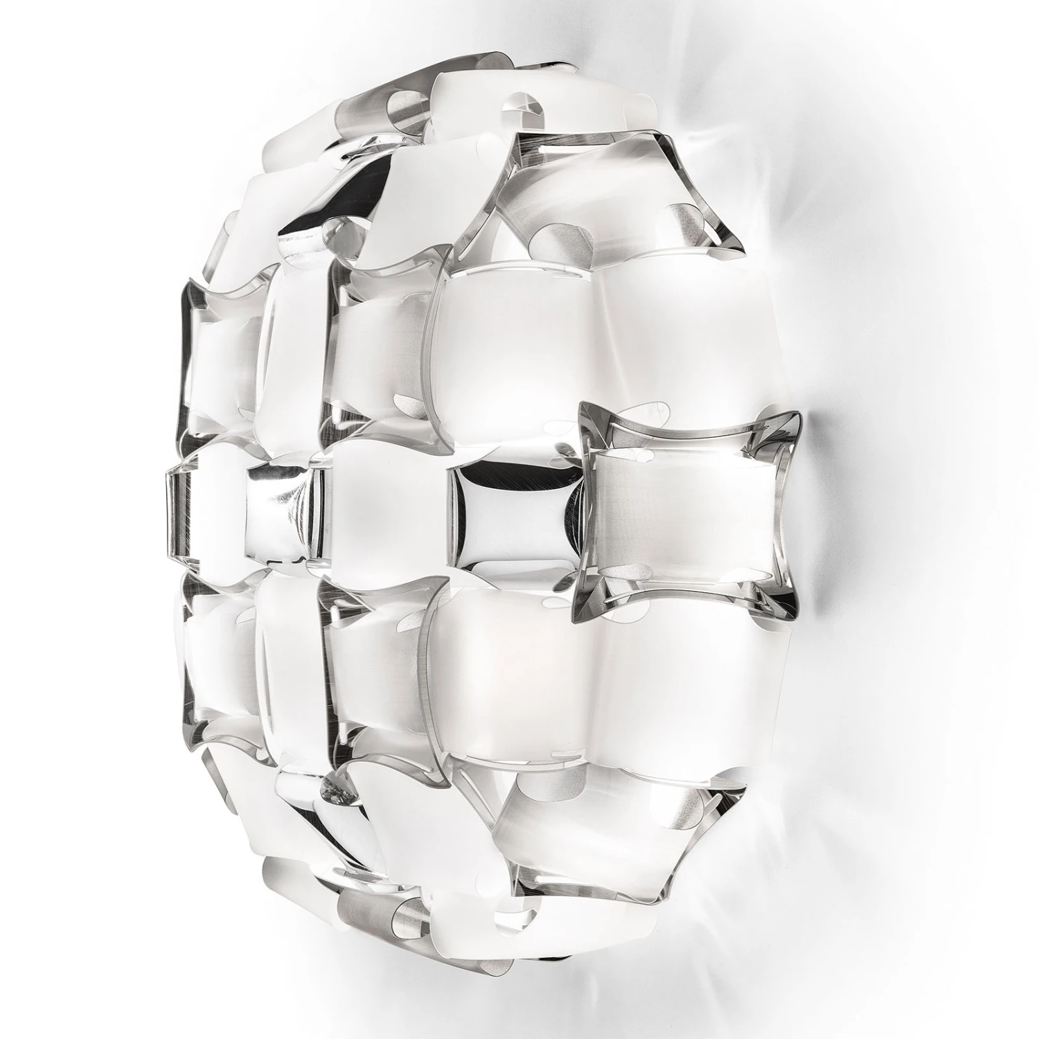 Slamp Mida Wandleuchte, 32x32 cm, platin/weiß Slamp Mida Wandleuchte, 32x32 Cm, Platin/weiß -Slamp 8503419 1