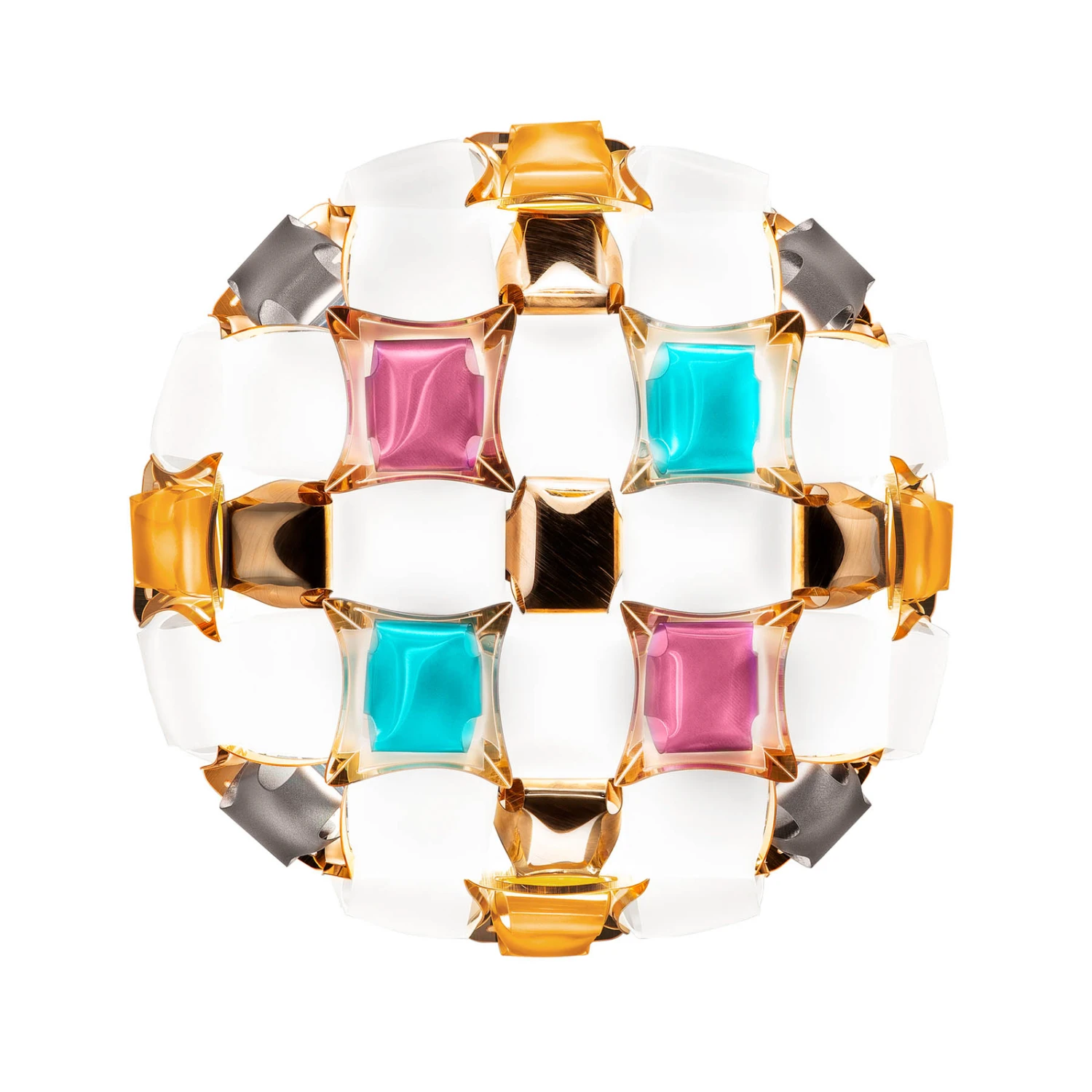 Slamp Mida Wandleuchte, 32x32 cm, bunt/weiß Slamp Mida Wandleuchte, 32x32 Cm, Bunt/weiß -Slamp 8503421 4