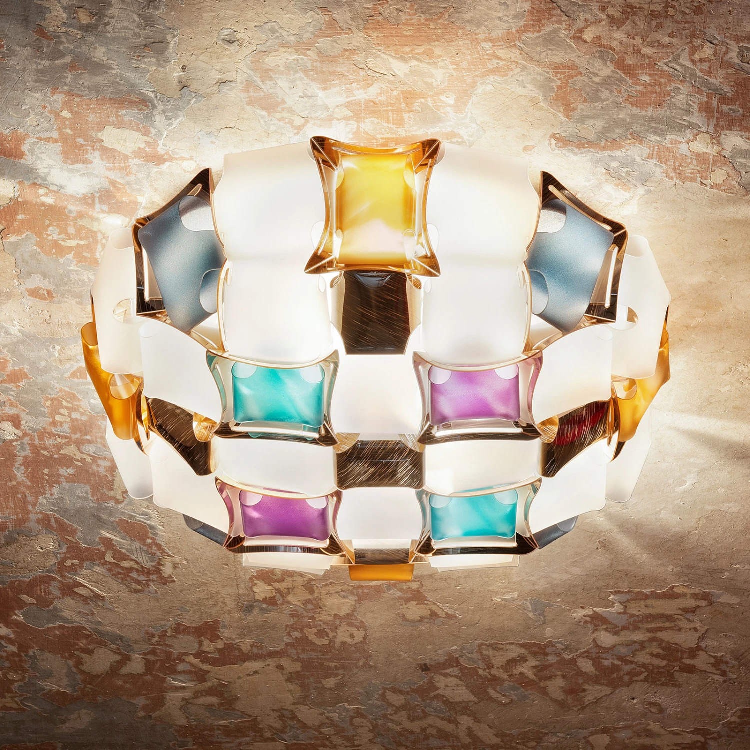 Slamp Mida Deckenleuchte, Ø 67 cm, bunt/weiß Slamp Mida Deckenleuchte, Ø 67 Cm, Bunt/weiß -Slamp 8503426 1