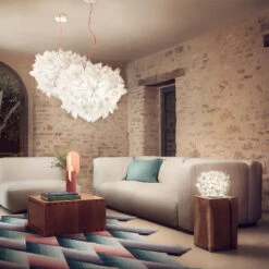 Slamp Veli Foliage Hängelampe Weiß-rot Ø 55cm 6 Slamp Veli Foliage Hängelampe Weiß-rot Ø 55cm -Slamp 8503431 4