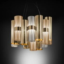 Slamp La Lollo M LED-Hängeleuchte, Gold