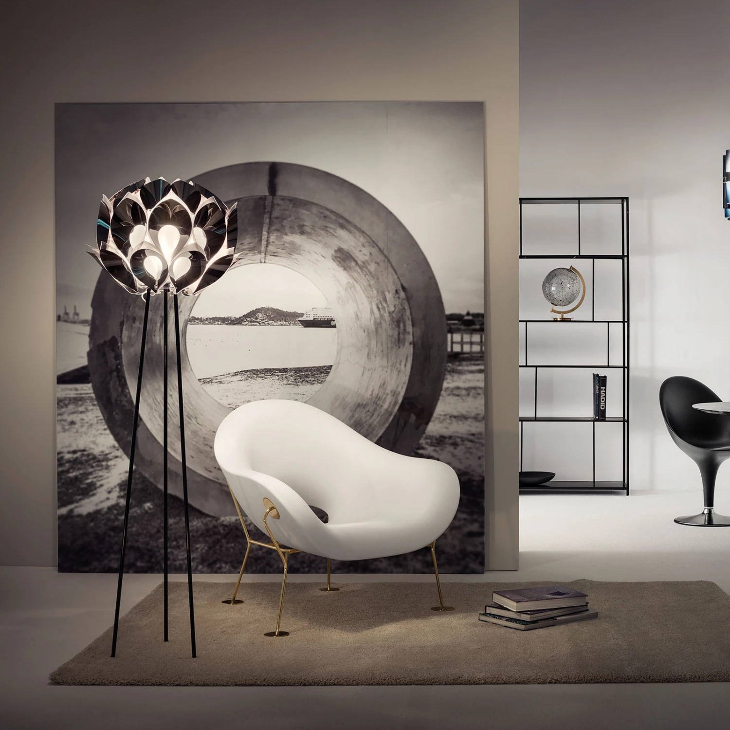 Slamp Flora Designer-Stehleuchte Dreibein, zinn Slamp Flora Designer-Stehleuchte Dreibein, Zinn -Slamp 8503459 1