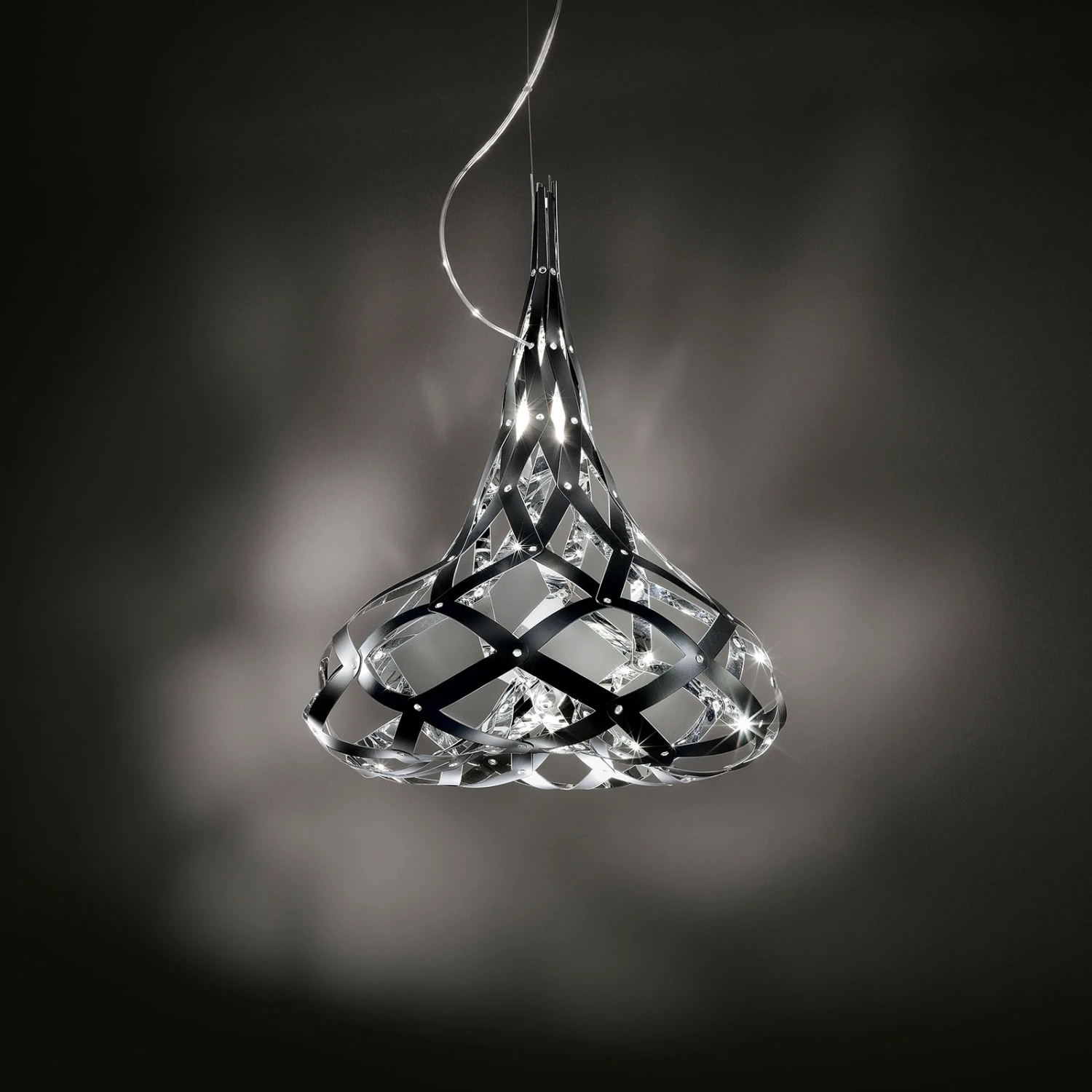 Slamp Supermorgana Hängeleuchte, schwarz/chrom Slamp Supermorgana Hängeleuchte, Schwarz/chrom -Slamp 8503465 1