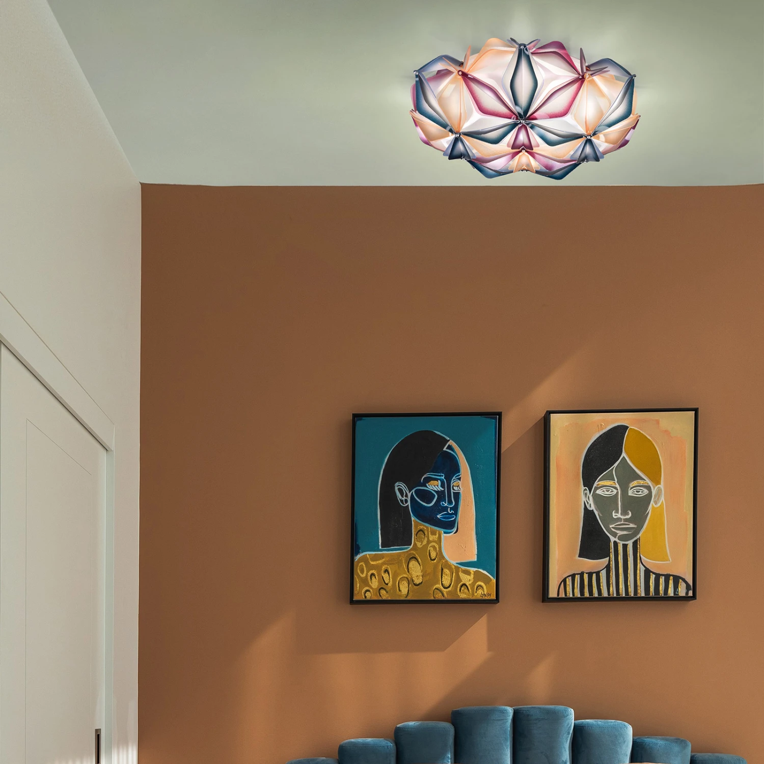 Slamp La Vie M Deckenlampe, Breite 47cm, multiblau Slamp La Vie M Deckenlampe, Breite 47cm, Multiblau -Slamp 8503908 1