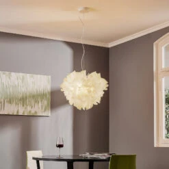 Slamp Veli Foliage Hängelampe Weiß-transp. Ø 55cm 3 Slamp Veli Foliage Hängelampe Weiß-transp. Ø 55cm -Slamp 8503913 1