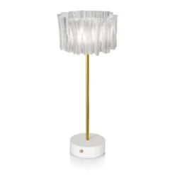 Slamp Accordéon Battery Tischlampe Prisma/weiß 4 Slamp Accordéon Battery Tischlampe Prisma/weiß -Slamp 8503921 2