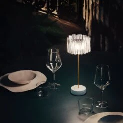 Slamp Accordéon Battery Tischlampe Prisma/weiß 6 Slamp Accordéon Battery Tischlampe Prisma/weiß -Slamp 8503921 4