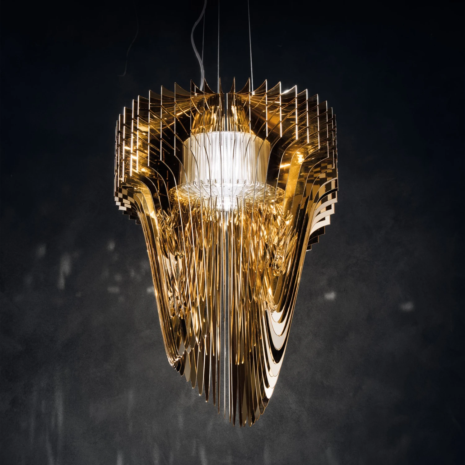 Slamp Aria S Hängeleuchte, gold, Ø 50 cm Slamp Aria S Hängeleuchte, Gold, Ø 50 Cm -Slamp 8503924 2