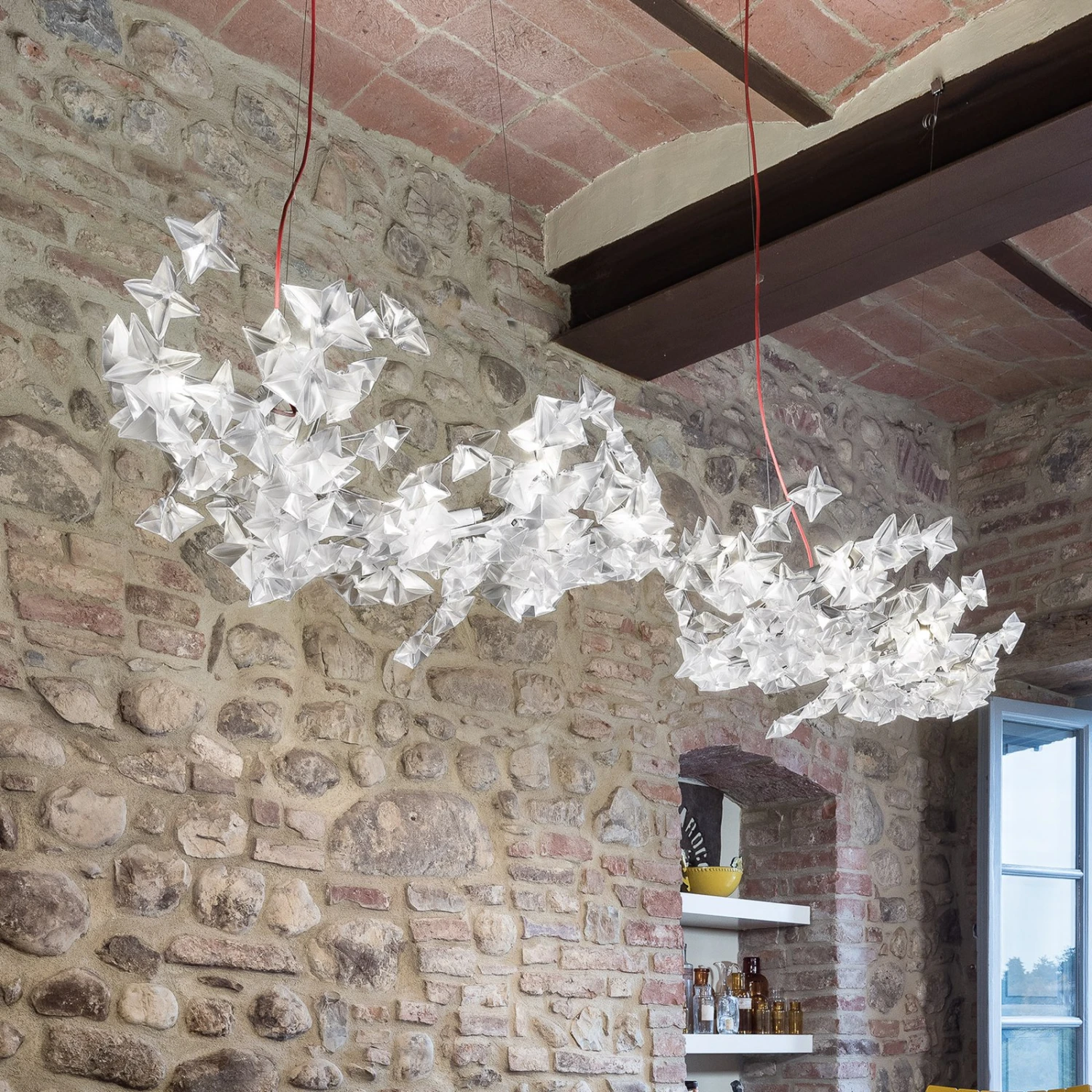 Slamp Hanami Suspension Hängelampe, rotes Kabel Slamp Hanami Suspension Hängelampe, Rotes Kabel -Slamp 8503934 3