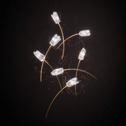 Slamp Tulip 7 LED-Hängelampe Prisma/messing Rund